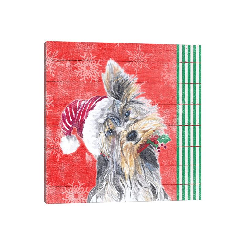 Holiday Puppy by Patricia Pinto - Wrapped Canvas Gallery-Wrapped Canvas Giclée, 93.98 cm H x 93.98 cm W