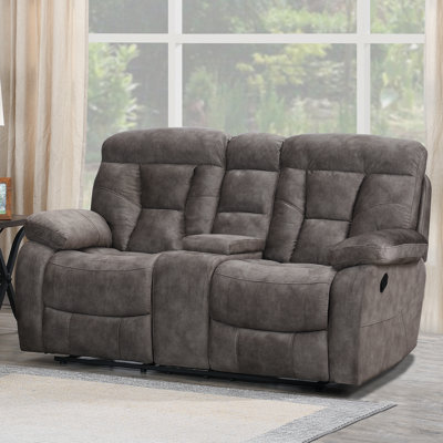 Aonesty 78'' Upholstered Reclining Loveseat