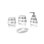Ced Resin Bathroom Accessory Set Bathroom Tray Tumbler