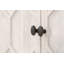 Buffet Shunta Media avec 2 armoires et plateau en quartz, blanc
