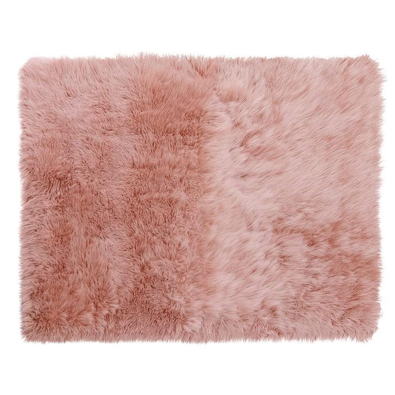 Tapis rectangulaire en similicuir Kyianna, Rectangle 4 pi x 6 pi
