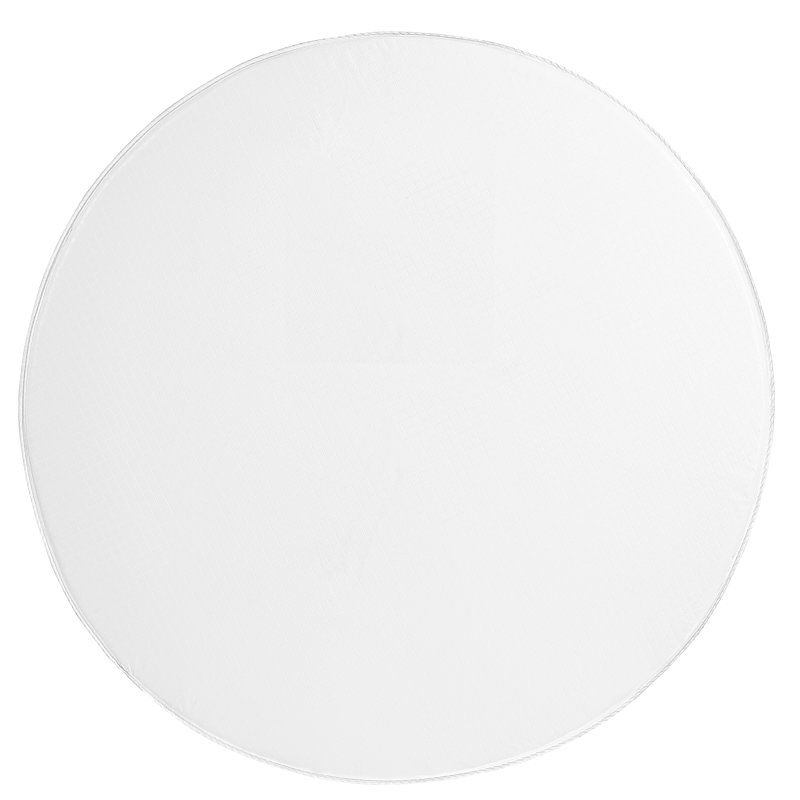 White 42" Round Water Resistant Foam Crib Mattress