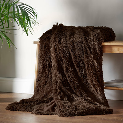 Cuddly Deep Pile Blanket Throw