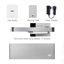 Lampe de bureau noire Helfer 4 po USB