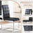 Square Pedestal Dining Set With 4 Luxury Faux Leather Dining Chairs-112246298-112246292