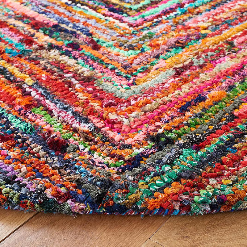 Anaheim Hand Tufted Cotton Rug, Round 6'