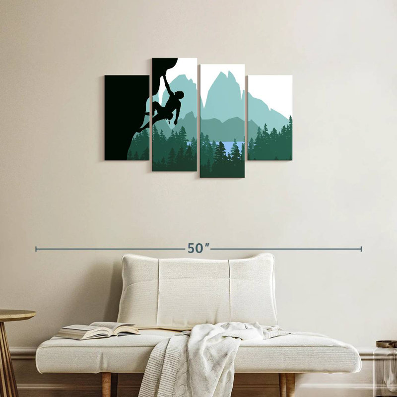 Sireci Rock Climber Silhouette, 22" H x 36" W