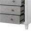 Commode Katia gris rustique et blanc vieilli