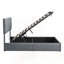 Lit plateforme tapissier pleine grandeur avec rangement hydraulique, pour les chambres modernes et les solutions peu encombrantes-1066969283