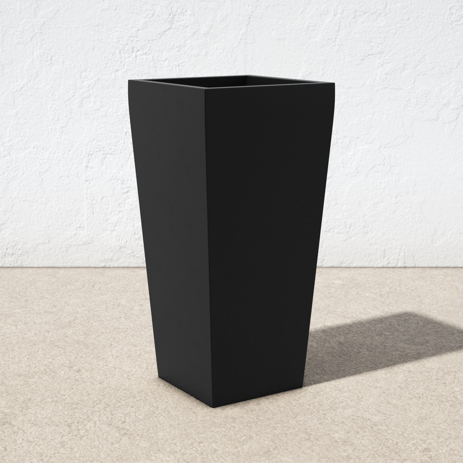 Pot Planter, Black, 26" H x 13" W x 13" D