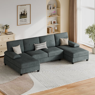 3-Piece Upholstered Sectional for Living Room