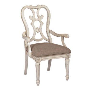 A&J Homes Studio Chelmsford Upholstered King Louis Back Arm Chair in  Antique Taupe/Beige - ShopStyle