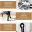 Key - conception de chaises de salle à manger noires de 2 avec revêtement en lin, coussin rond blanc, motif grain de bois, assemblage ergonomique et lisse pour la cuisine de siège rembourrée en velours massif