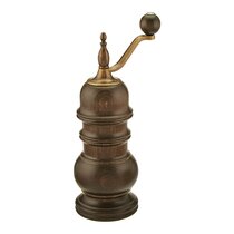 Wooden Pepper Mill Grinder With Metal Crank Handle,Hand Shake Wood