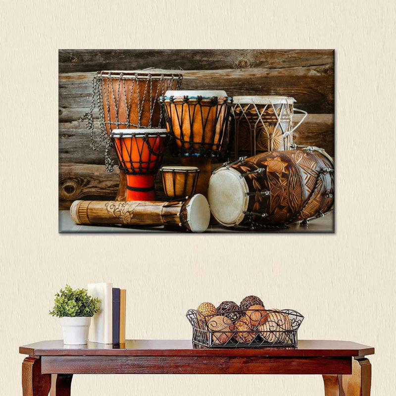 Drums Canvas Print, 16" H x 24" W x 1.25" D