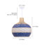Luminaire suspendu en rotin bleu Aashir 1-1802237762
