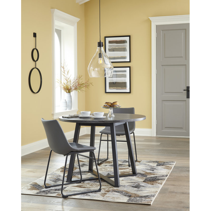 Chaise d'appoint rembourrée Ashtin, Gris