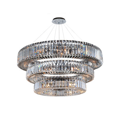 Lustre en cristal 39 lumières Rondelle