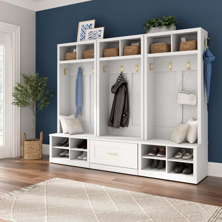 Yerani Hall Tree 89'' Wide with Bench and Shoe Storage