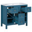 Meuble-lavabo 36 po avec lavabo en résine-55873143