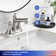 Two-Handle 4" Centerset Pull-Out Bathroom Faucet in Brushed Nickel