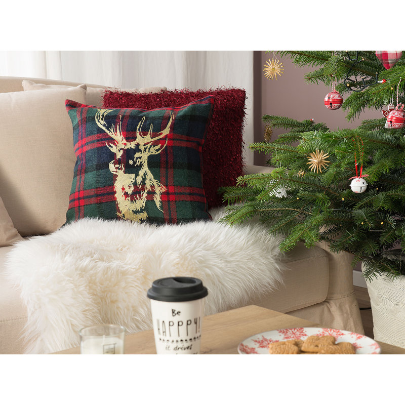 Neely Plaid Square Cushion