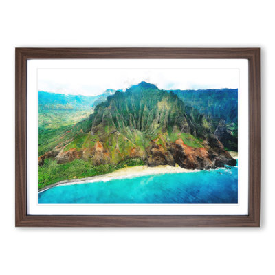 XX-A-1281X Na Pali Coast in Hawaii - Picture Frame Painting