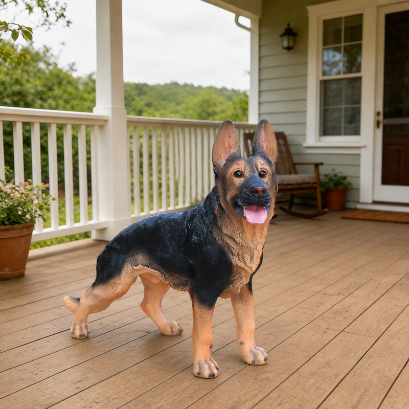 Outdoor German shepherd Dog Statue