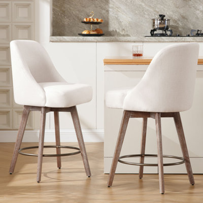 Mangu Upholstered Swivel Stool