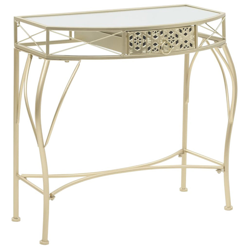 Paola 82cm Glass Top Console Table