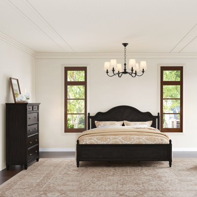 Mid-Century Modern Solid Wood Bedroom Set