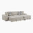 Odesser 115" W 2-Piece Chenille Sleeper Sectional-1083233647-1138026908