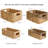 Water Hyacinth Storage Baskets, Square Wicker Baskets With Built-In Handles, Hand-Woven Baskets For Bedroom, Bathroom, Pantry, Shelves, Set Of 3 (1PC Large, 2PCS Medium)