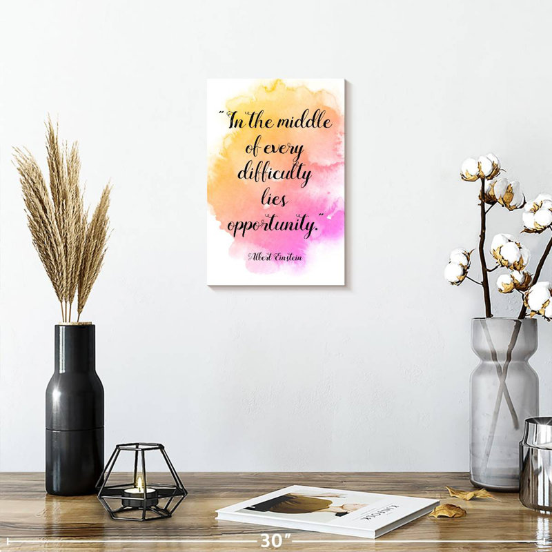 Einstein's Famous Quote, 12" H x 8" W