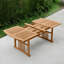 Teak Patio Dining Set with Extendable