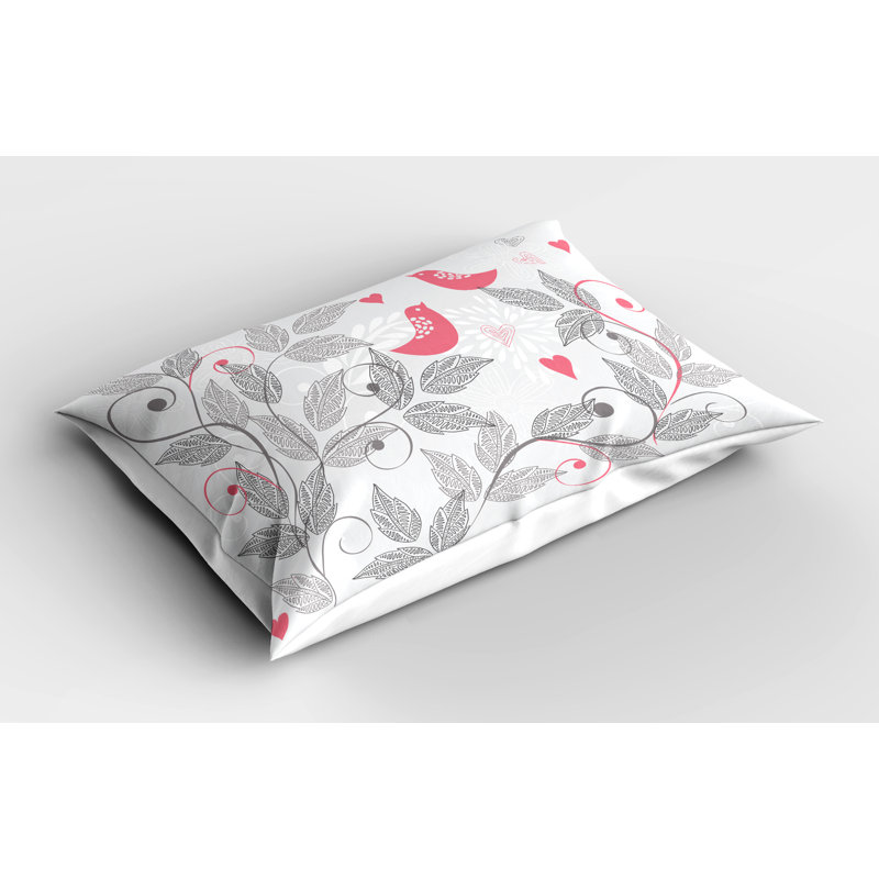 Ensemble de 2 taies décoratives roses et grises Ambesonne, H 20 po x l 30 po