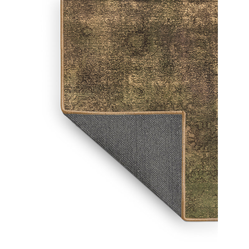 Tapis en laine / polyester tissé à la machine de couleur unie Jayden-Cole, Rectangle 7 pi x 9 pi