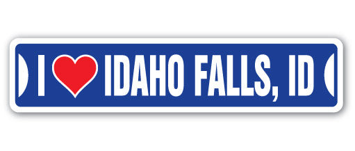 Plaque de rue Idaho Falls en plastique robuste 4 po x 18 po