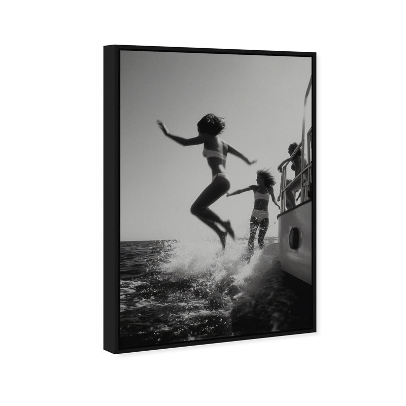 Liquid Gravity Print by Oliver Gal, 31"H x 21"W, Black Floater Frame