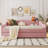 Upholstered Daybed with Light and Trundle