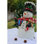 Snowman Statue with LED Lights Lighted Christmas Decor Battery Operated Indoor Use Only