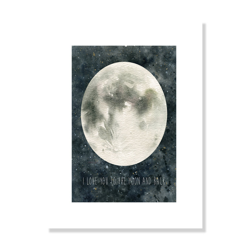 «Rolled Moon Love», impression sur papier, H 16 po x l 12 po x P 1 po