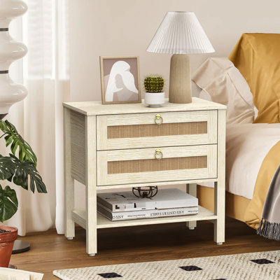 Table de chevet en rotin