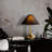Glamorous Metal Table Lamp, Gold Finish, 19.7 x 19.7 x 24.8 inches | Fabric Cap Ø4.7 x H9.8 inches | E27 Socket, Max 40W (Bulb Not Included) | Elegant Lighting for Modern Home Décor, IP20 Rated-1506463340-1506463343
