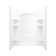 60" W x 75.75" H Frameless Rectangle Sliding Shower Kit with Towel Bar and Base Included