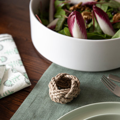 Over and Back Woven Rope Napkin Rings