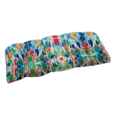 Abelino Outdoor 5'' Loveseat Seat Cushion
