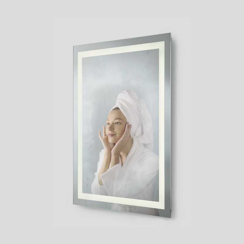 Jahon Rectangle Frameless Anti-Fog Wall Mirror, 36" x 48"