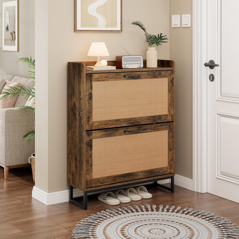 16 Pair Flip Down Shoe Storage