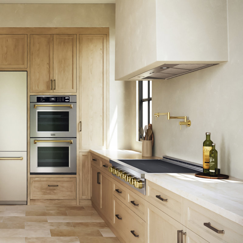 ZLINE Autograph 48 in. Paramount Induction Rangetop in Stainless Steel & Polished Gold Accents, Matte Black